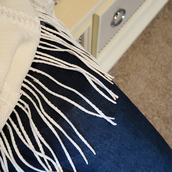 😻😻 S/M/L ASYMMETRICAL OVERSIZED BOHO FRINGE TOP - Picture 6 of 7